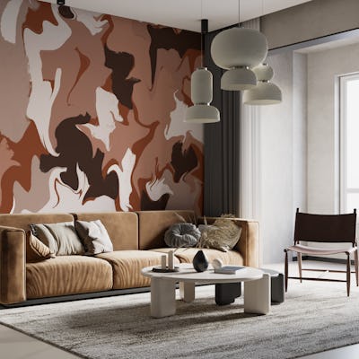 Liquid Earthy Strokes Pattern
