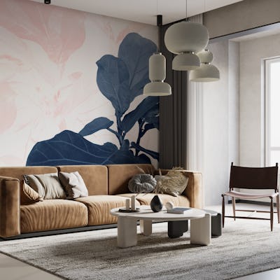 Blush Blue Fiddle Leaf Dream 1