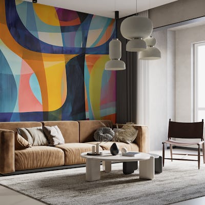Colorful and Overlapping Shapes