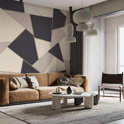 Neutral Gold Geometric Glam 1