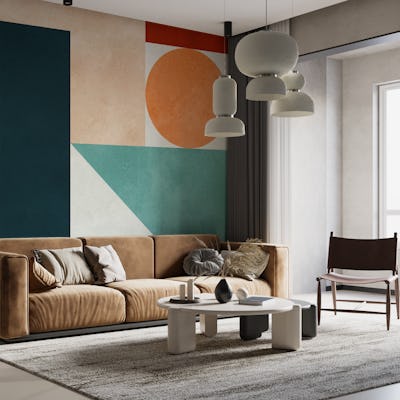 Modern art with circles 14
