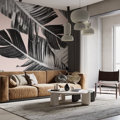Tropical Blush Banana Leaves 7