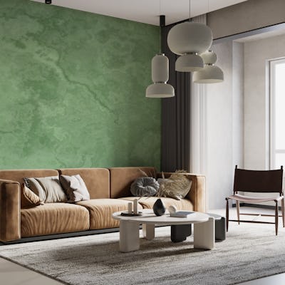 Calm Green Jade Marble Stone Wall Surface