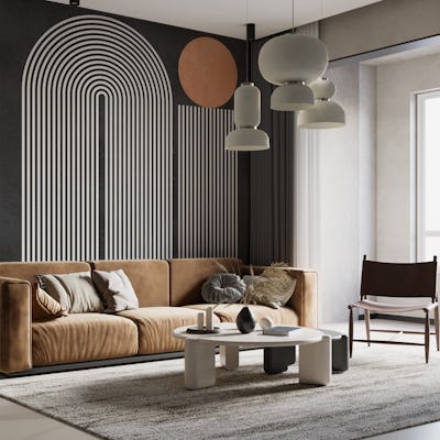 White lines and circles 8