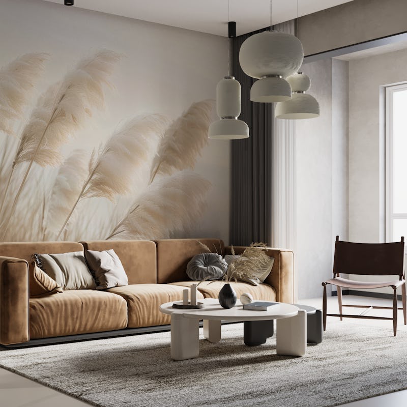 Poetry by the sea - Pampas grass