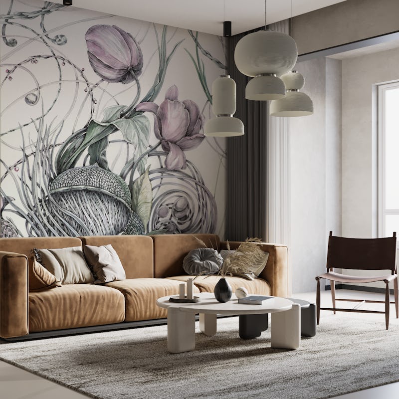 Blooming Artwork of tulips