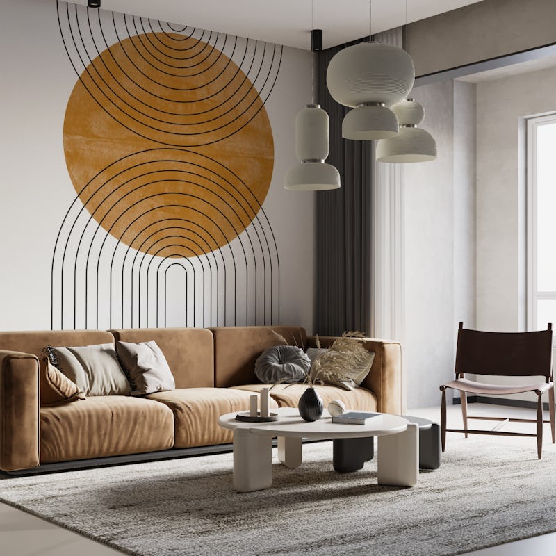 MID CENTURY MODERN Arch and Circle