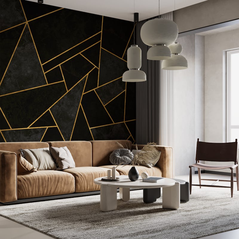 Cracked Night - Black Mosaic