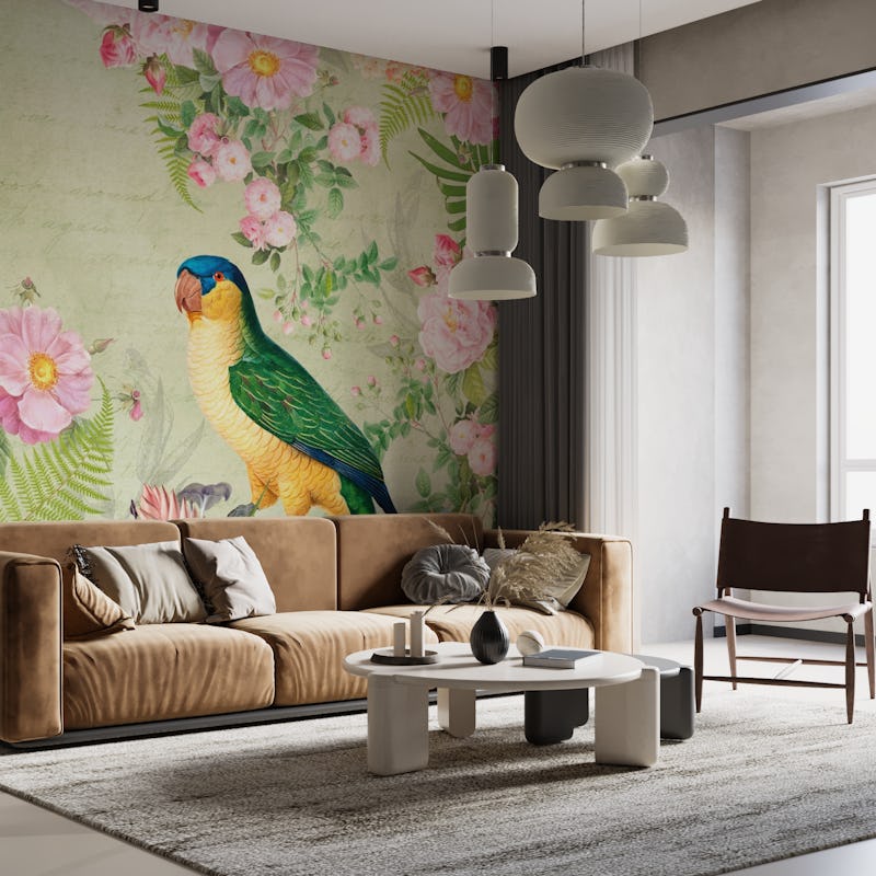 Exotic Bird Flower Jungle 1