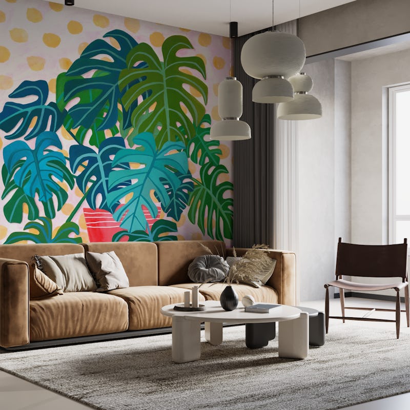 Monstera Houseplant Painting