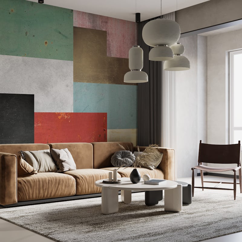 Geometric metal and gold 01