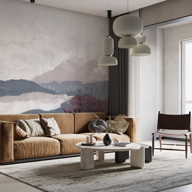 dreamy landscape mural