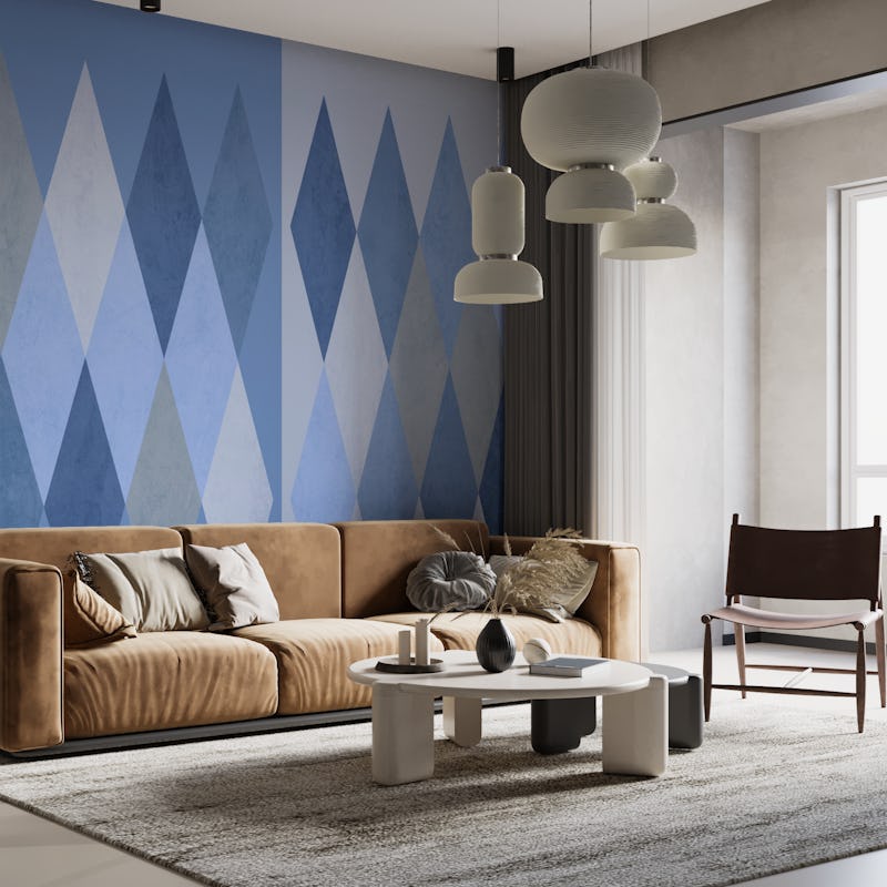 Blue Modern Geometry