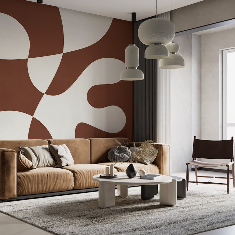 Brown and white organic design 2