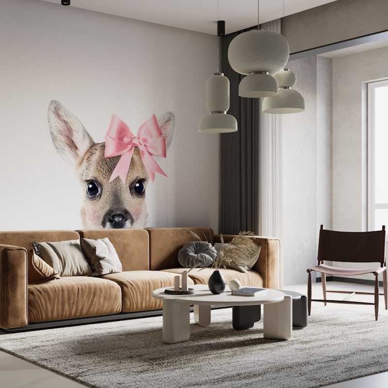 Deer with a bow