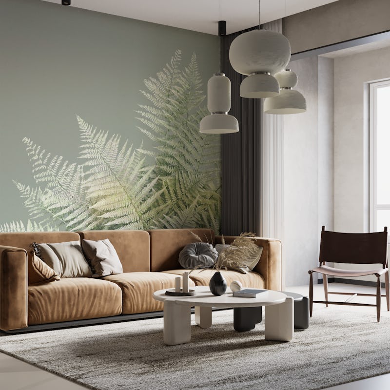 Tropical Fern Allure - sage green