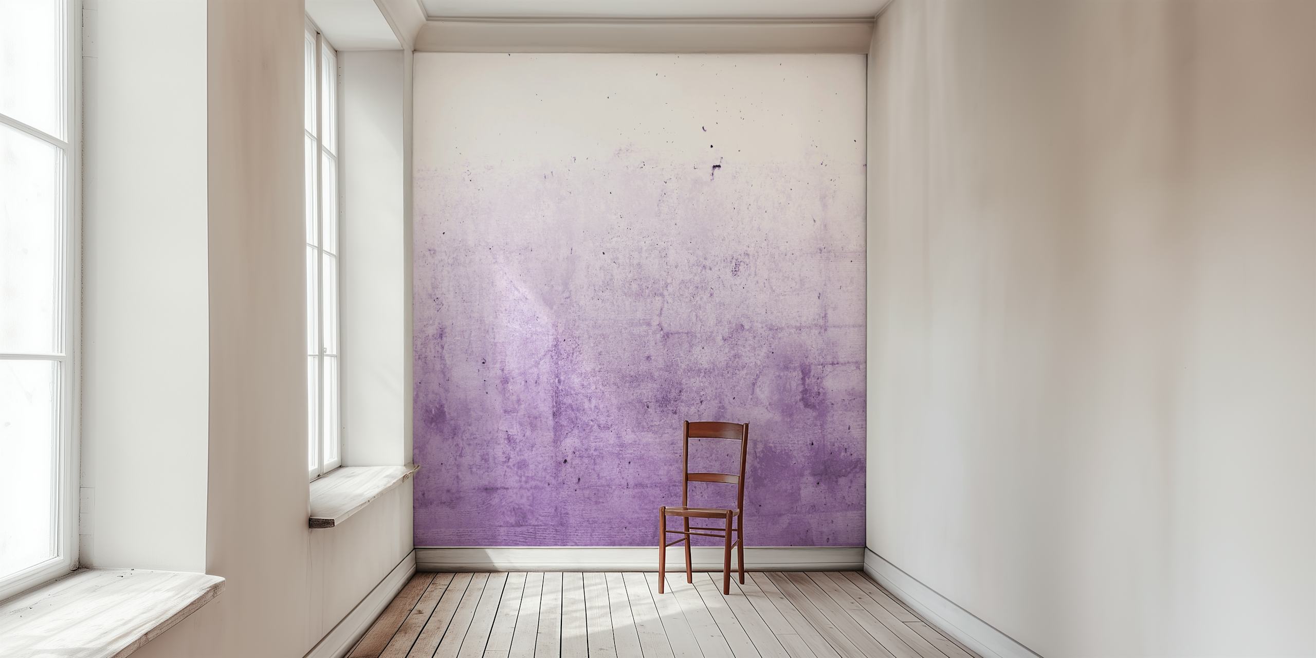 Radiant Orchid Ombre Concrete tapet i et rum