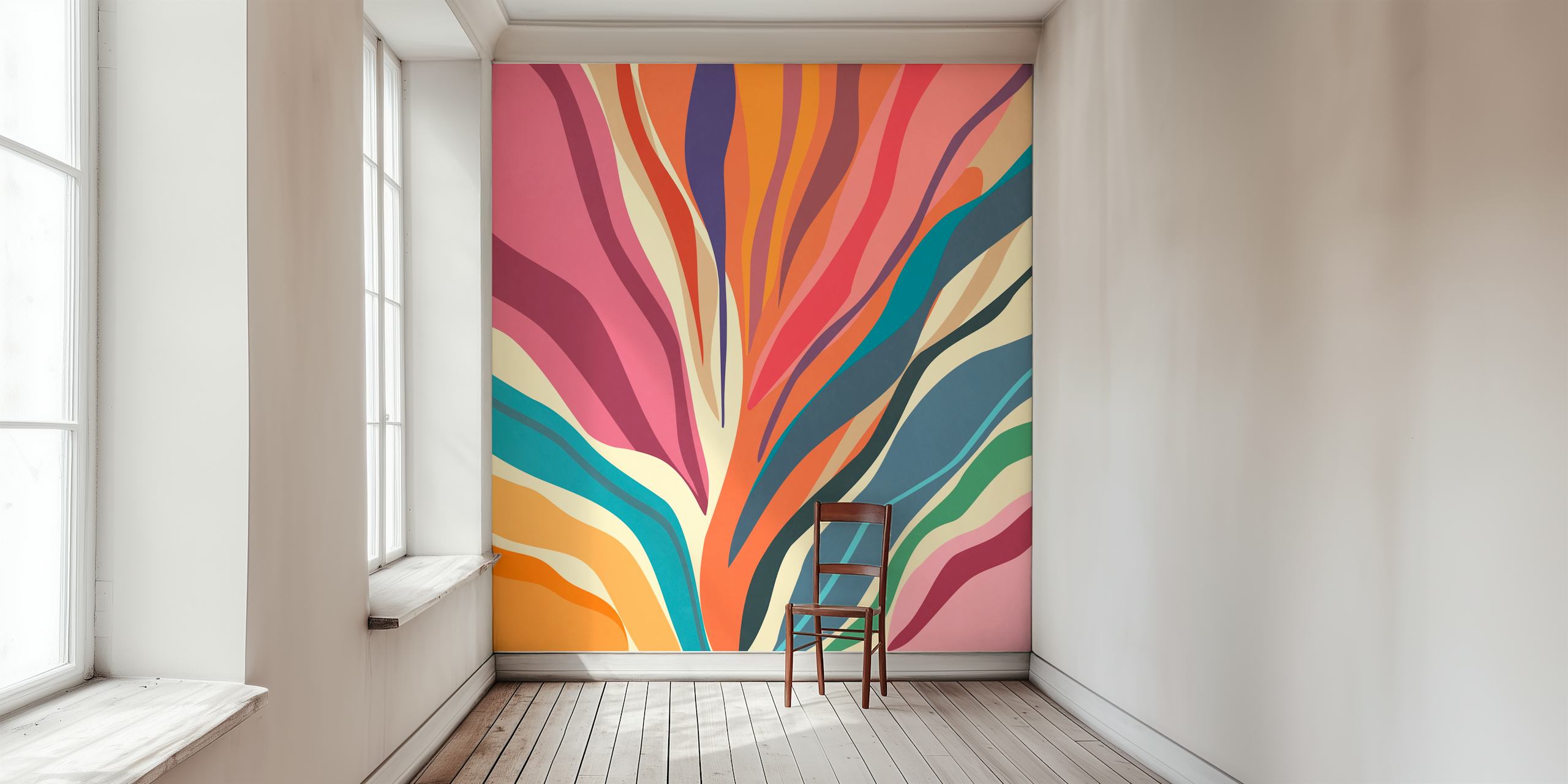 Blooming 2 wallpaper design in a room