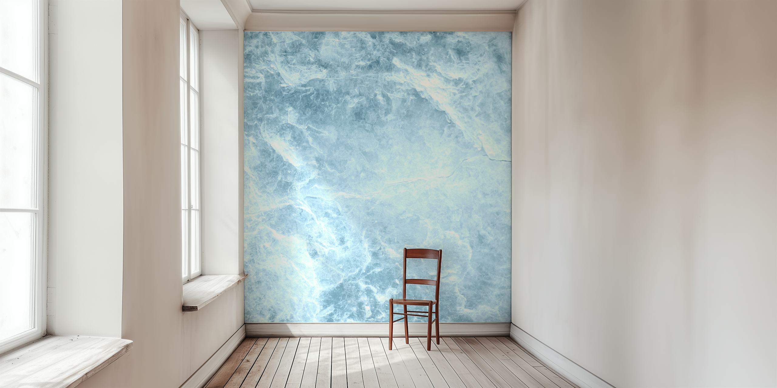Light blue marble texture wallpaper