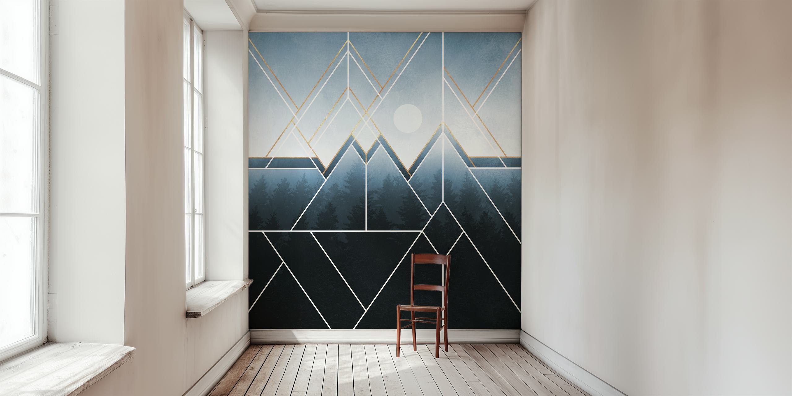 Fading North wallpaper in a stylish room