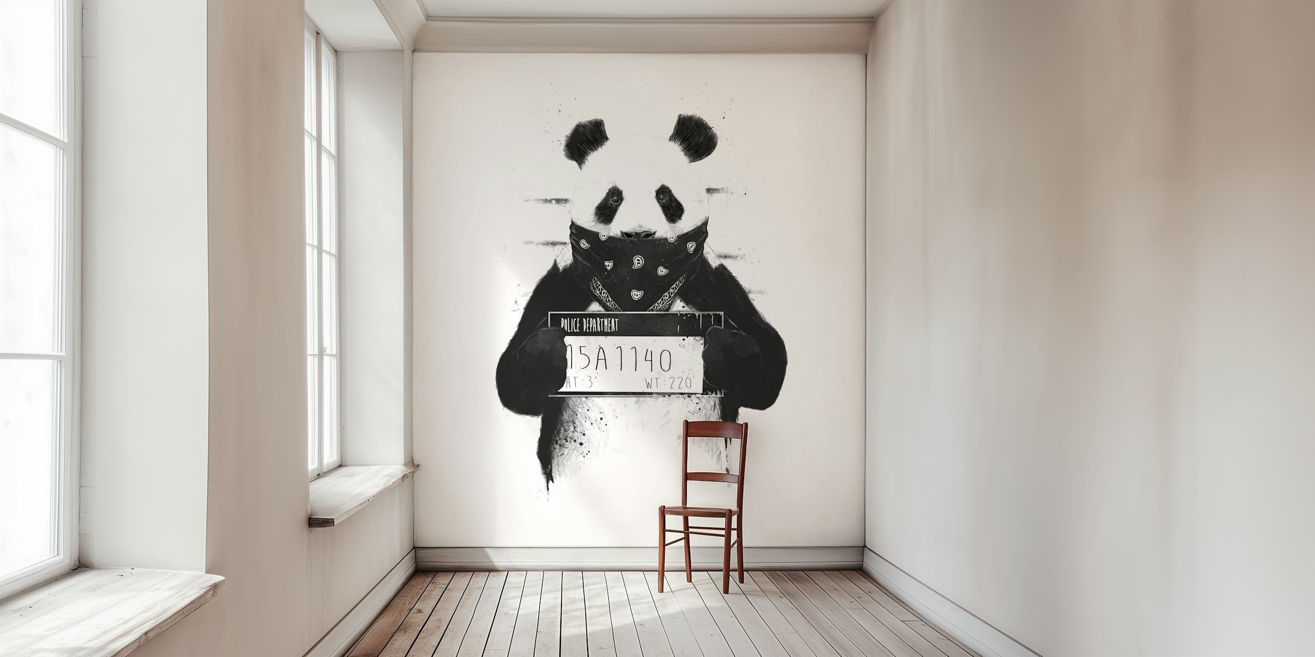 Bad Panda wallpaper in a room