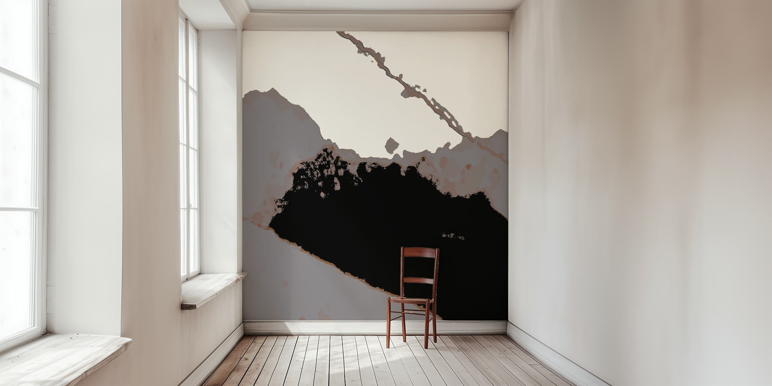 Ταπετσαρία Organic Nr 16 Shape Abstract σε ένα δωμάτιο
