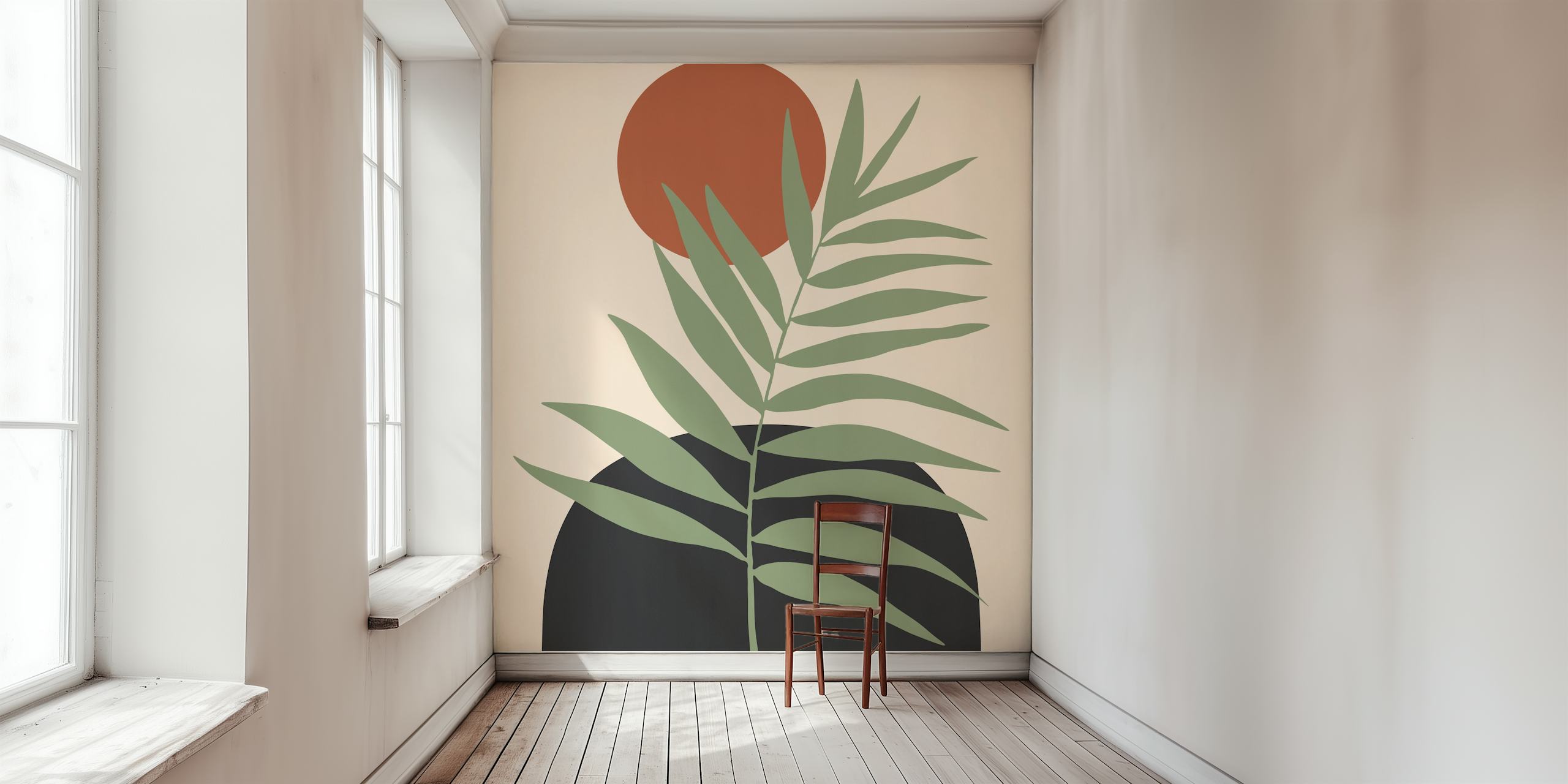 Organic nature IX wallpaper design in room