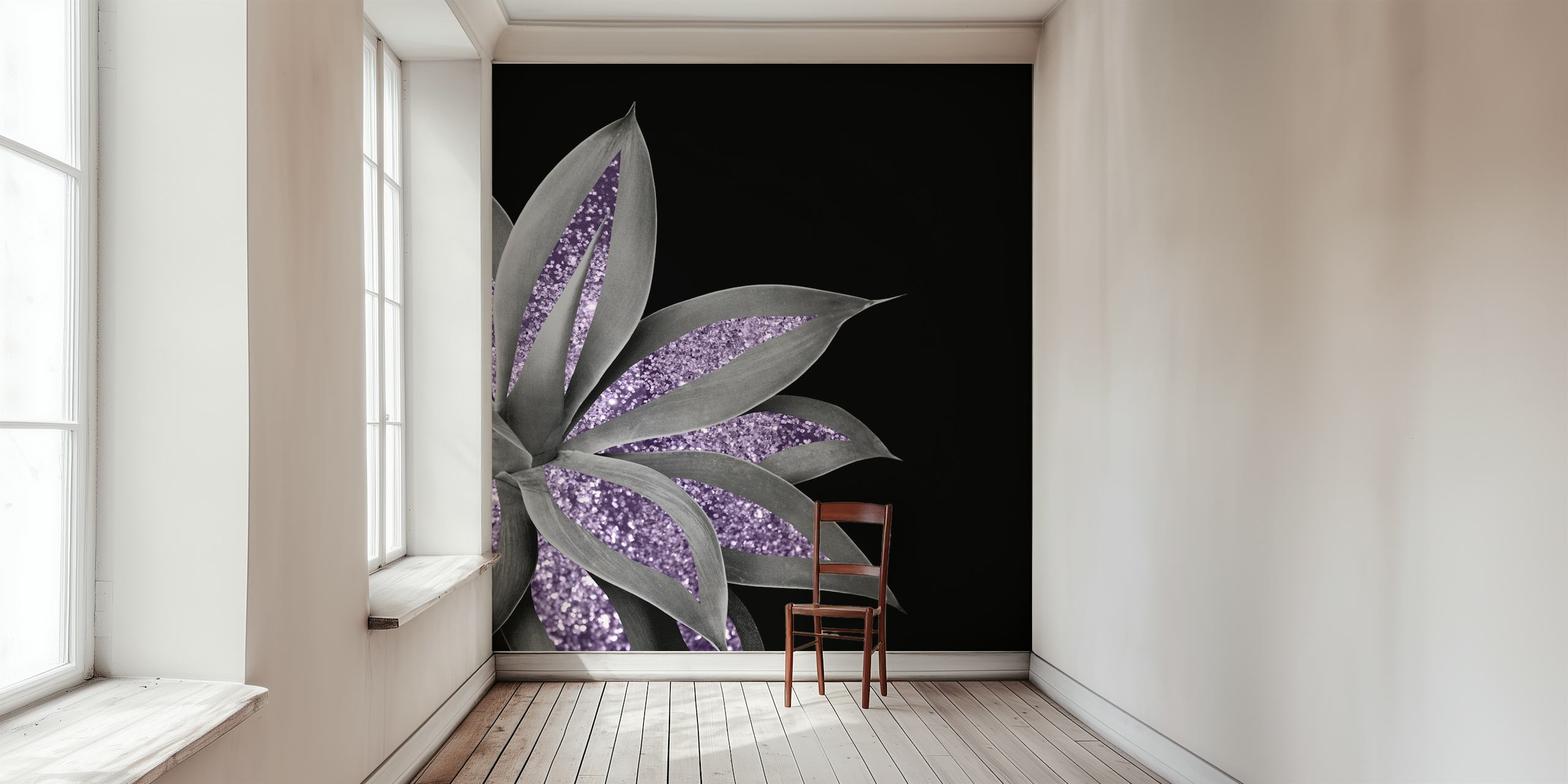 Agave Finesse Glitter Glam 3 wallpaper in a room