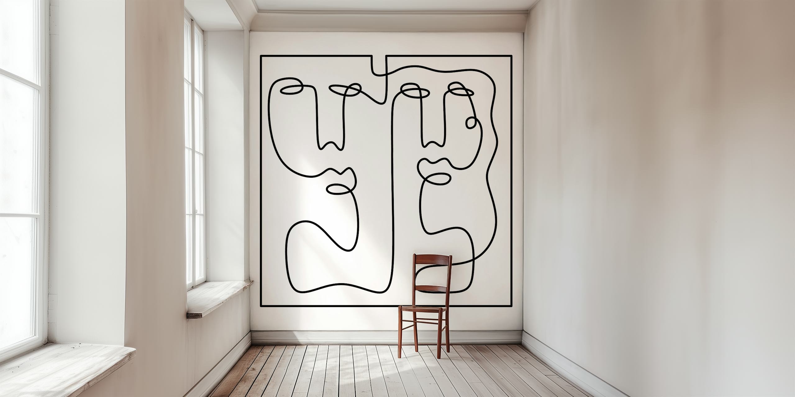 Safe Haven wallpaper in a modern room