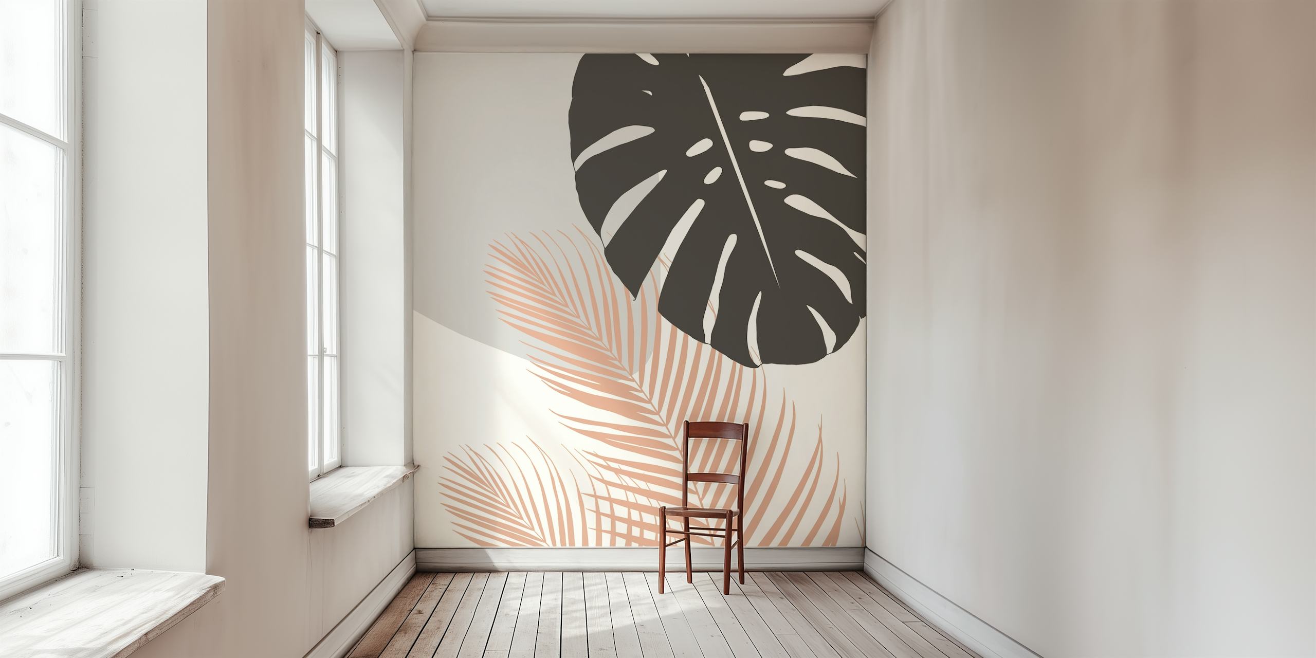 Monstera Palm Finesse 3 wallpaper in a room