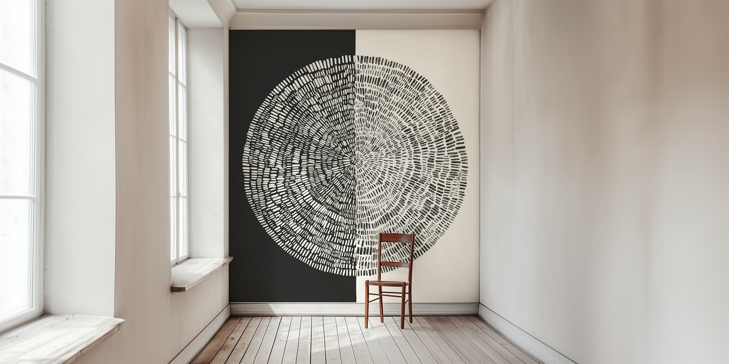 Zen Harmony behang in een moderne kamer