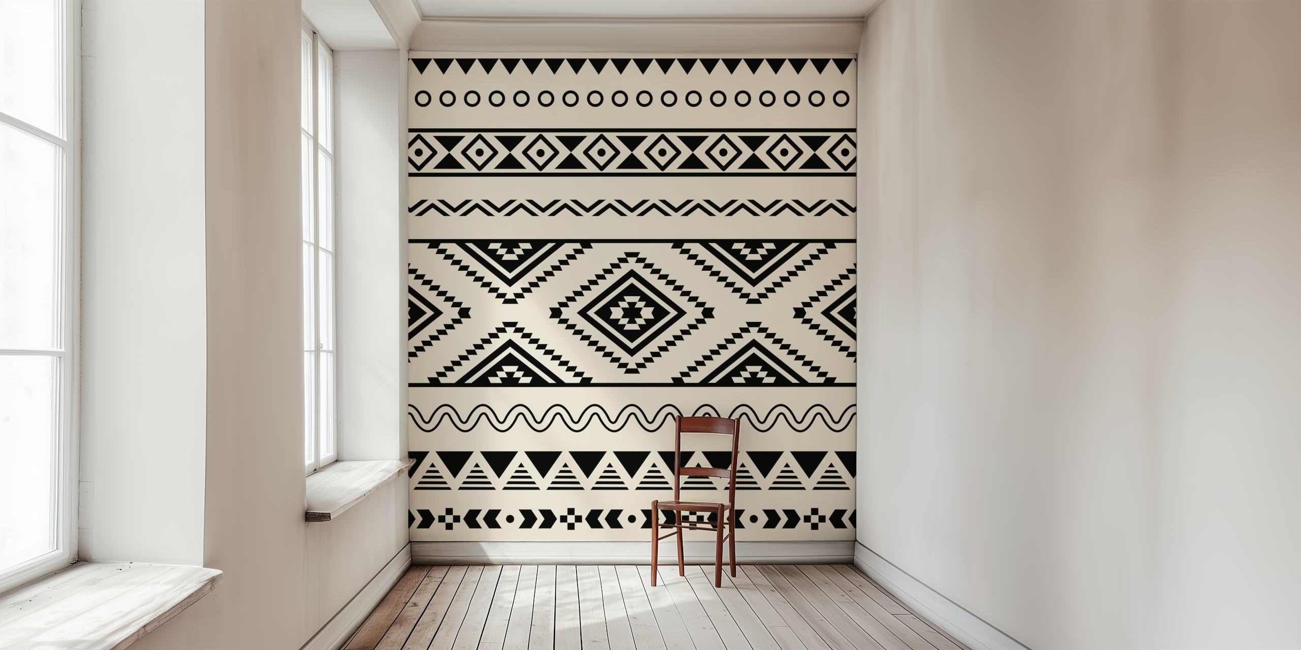 Aztec Inspired Design tapet i et rom
