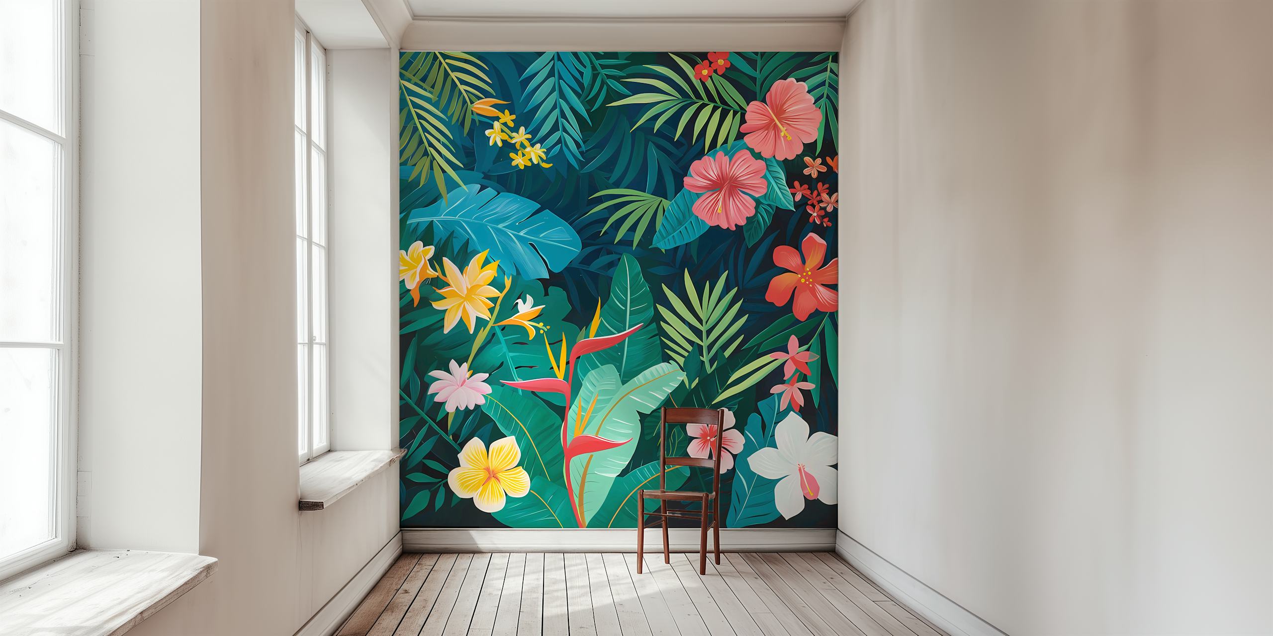 Tropical Garden ταπετσαρία σε έναν χώρο