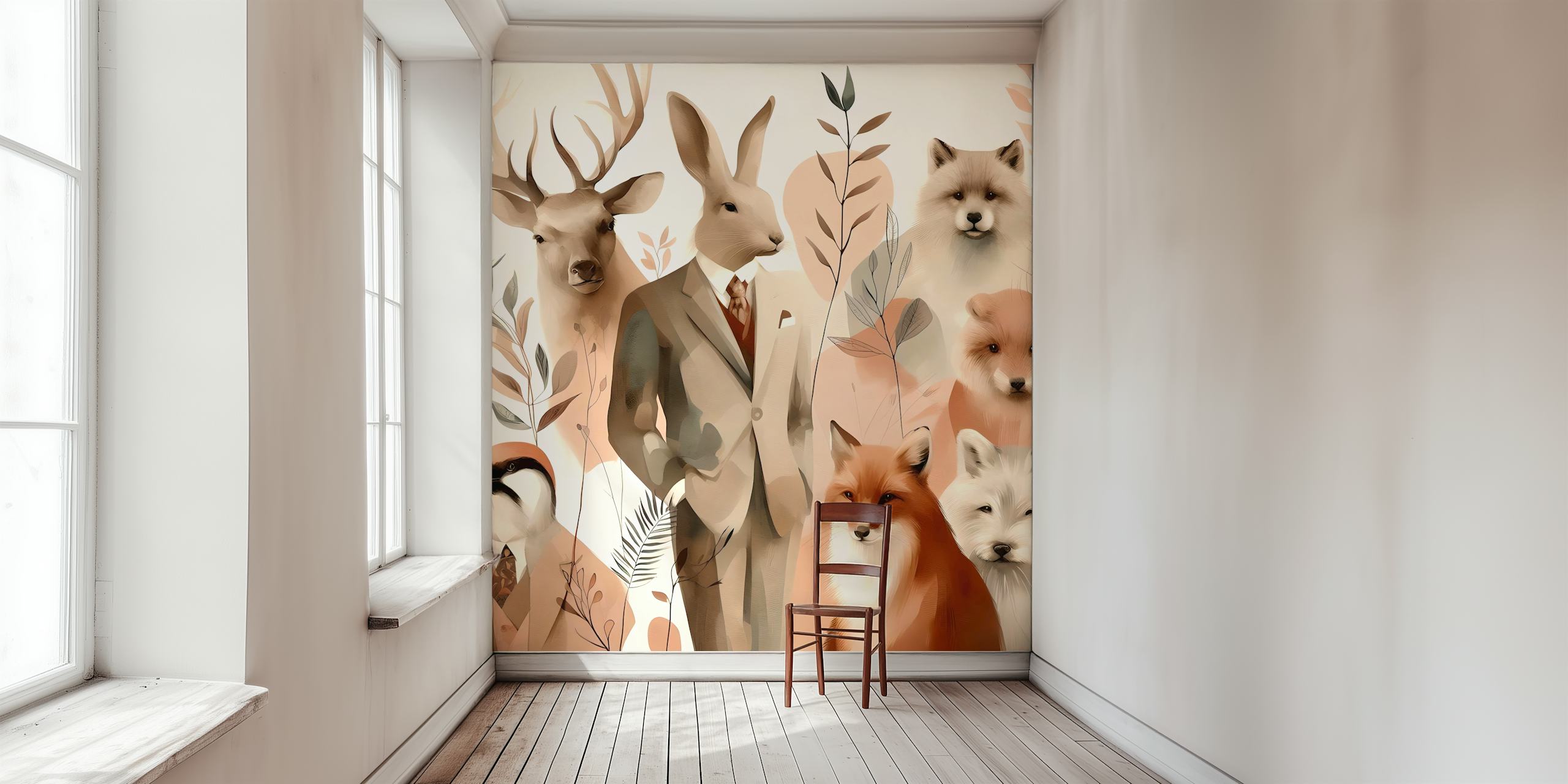 My Guardian Animals papel de parede em um quarto