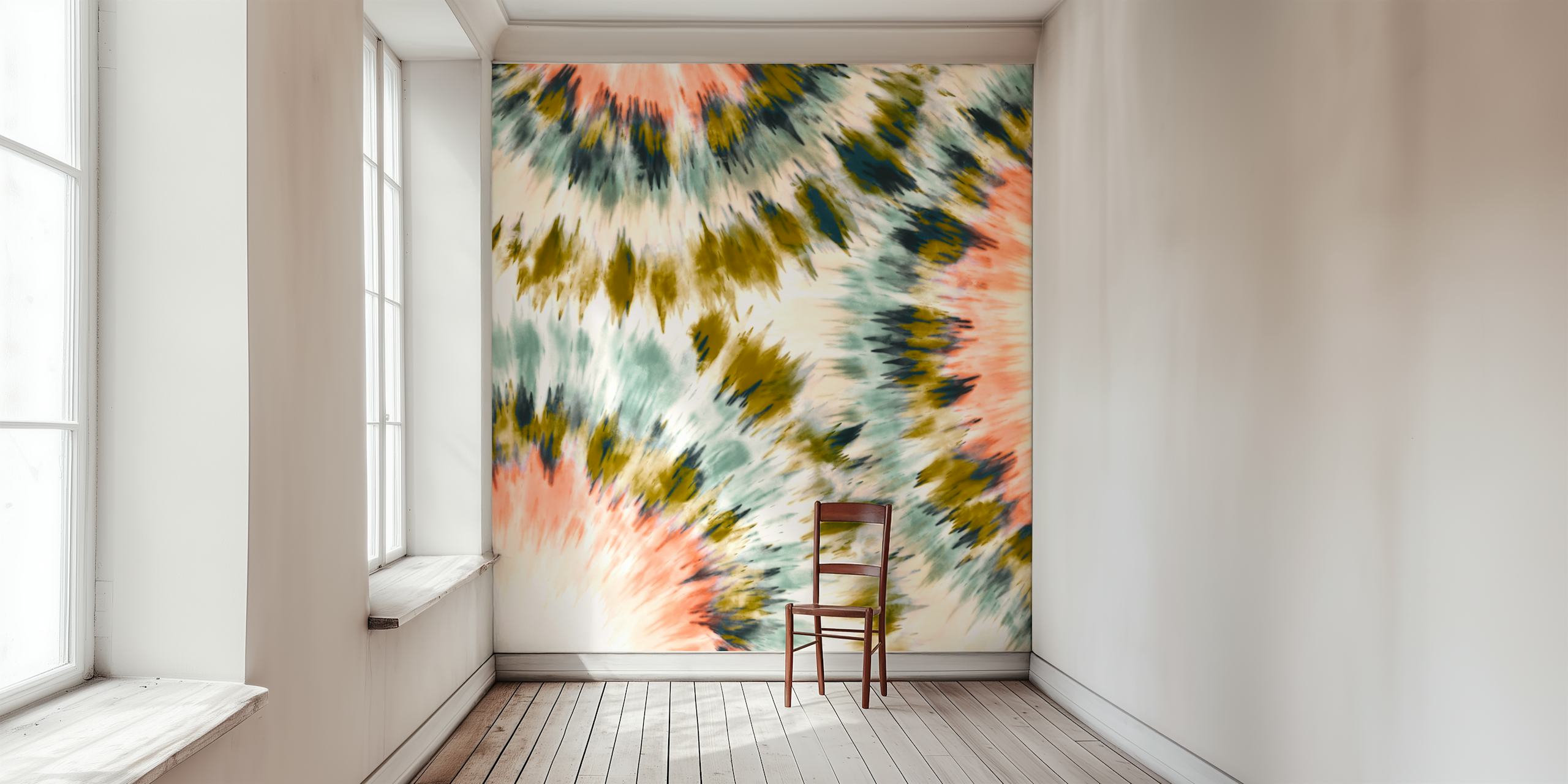 Boho Chic Burst wallpaper in a modern room