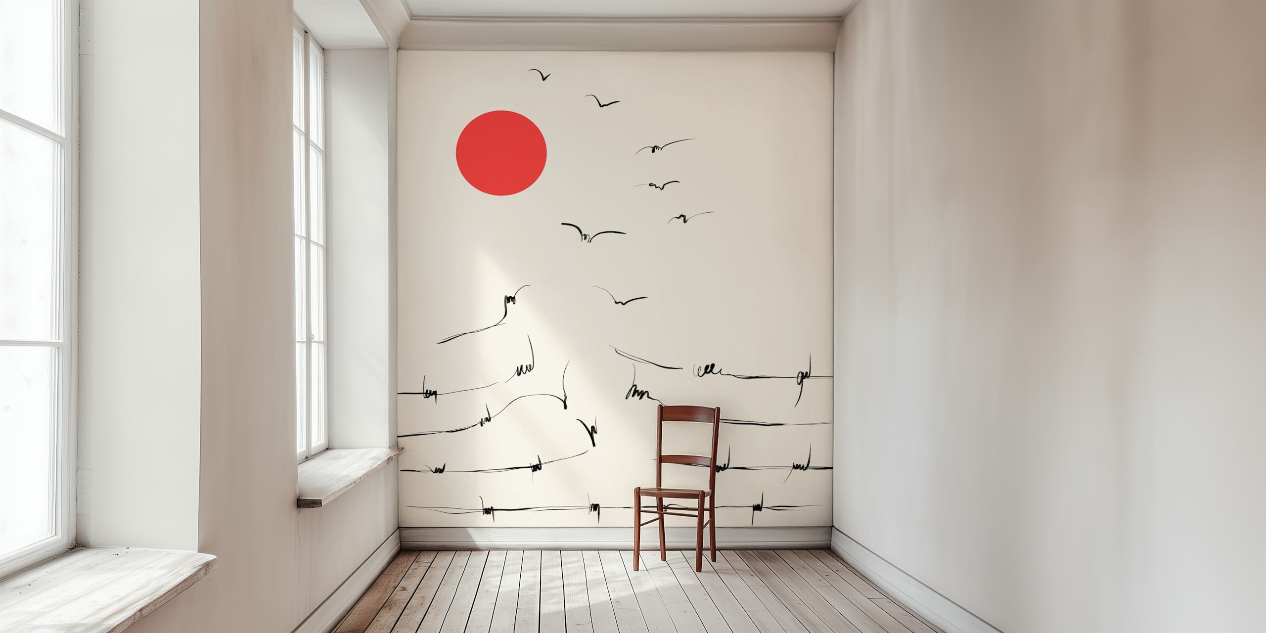 Design della carta da parati Break Free in un ambiente