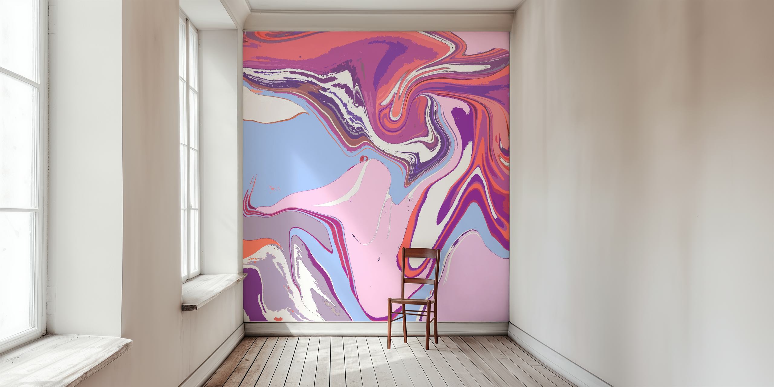 Marble Magic Mb002 Wallpaper Displayed In A Room