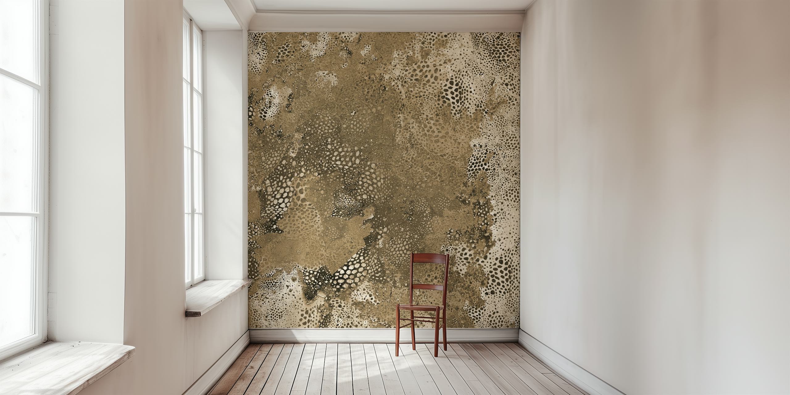 Natural Terra Aesthetic wallpaper in a room
