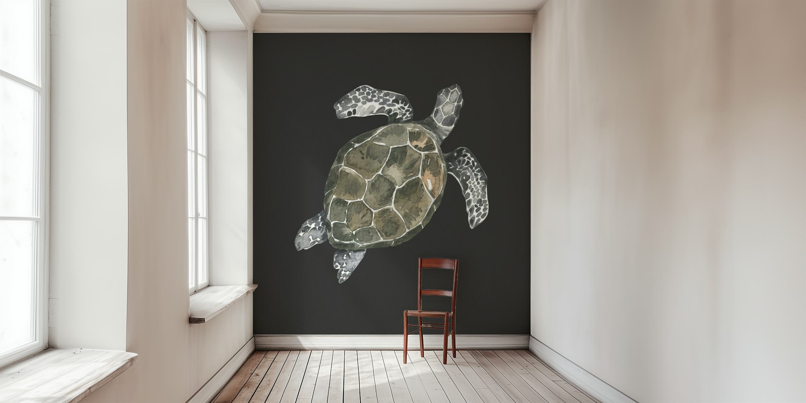 Peaceful Turtle wallpaper σε ένα δωμάτιο