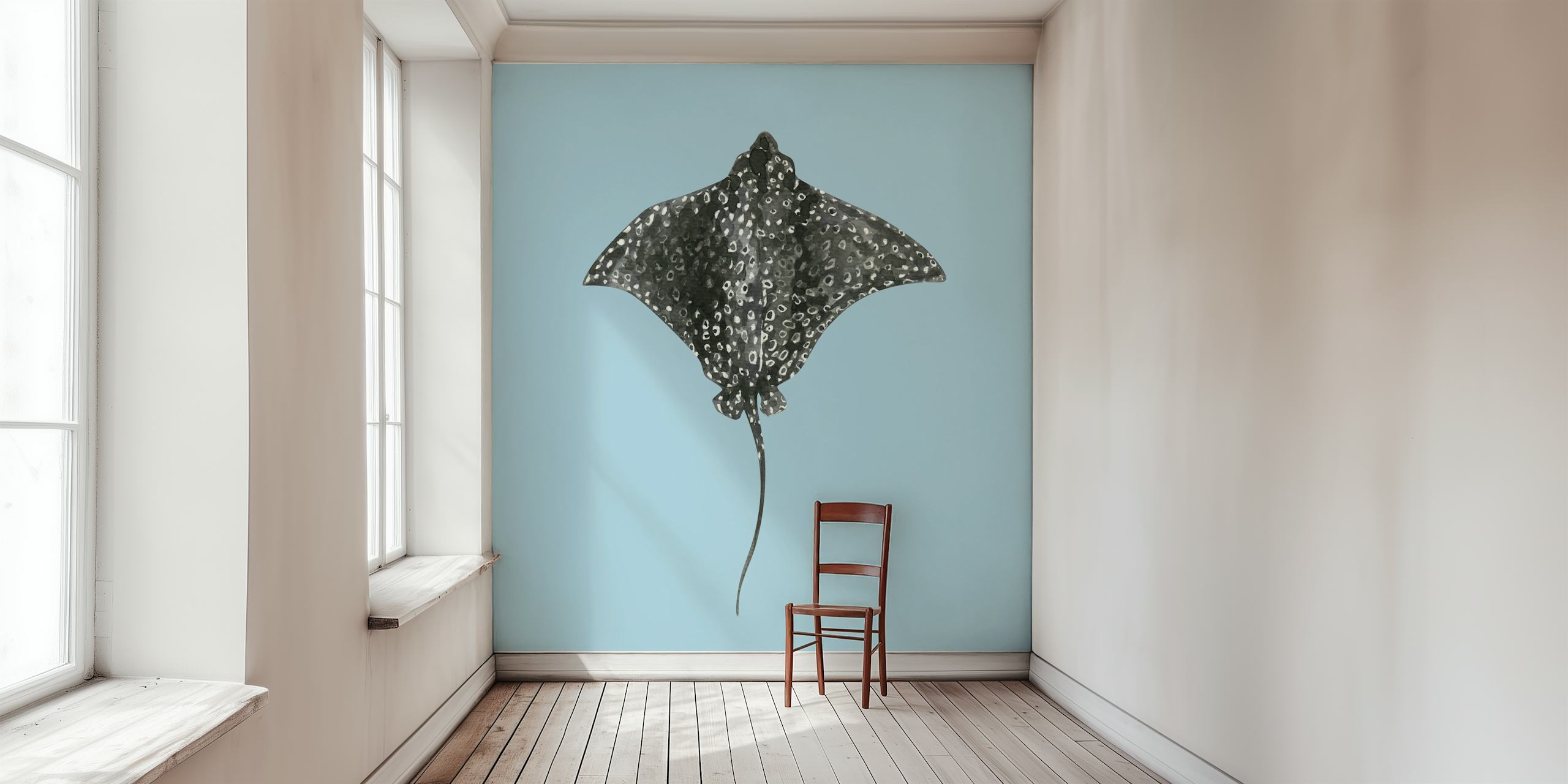 Tapeta Spotted Eagle Ray u postavci sobe
