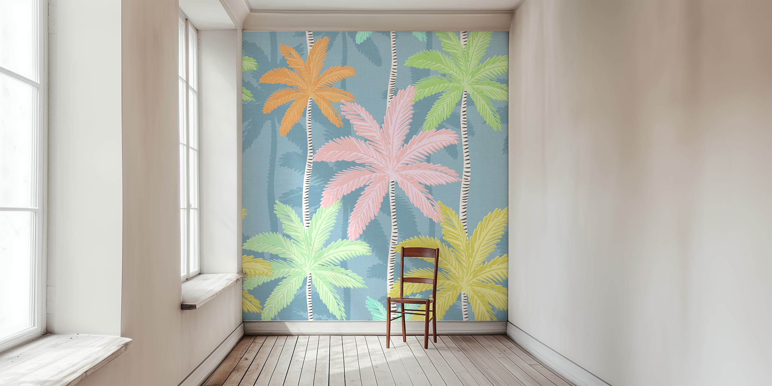 Retro Palm Springs Chic tapet i et rom