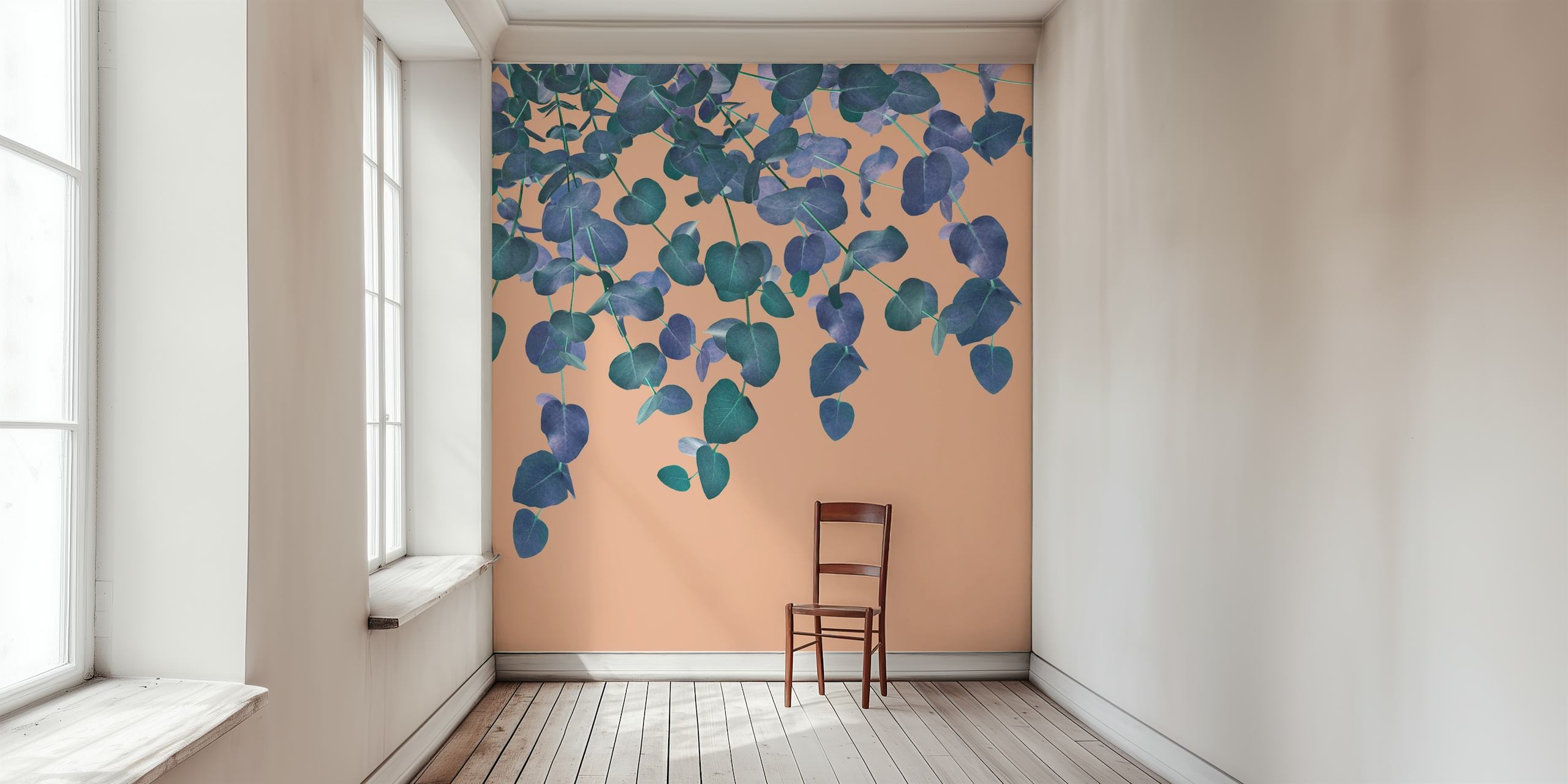 Eucalyptus Delight 4 wallpaper in a room