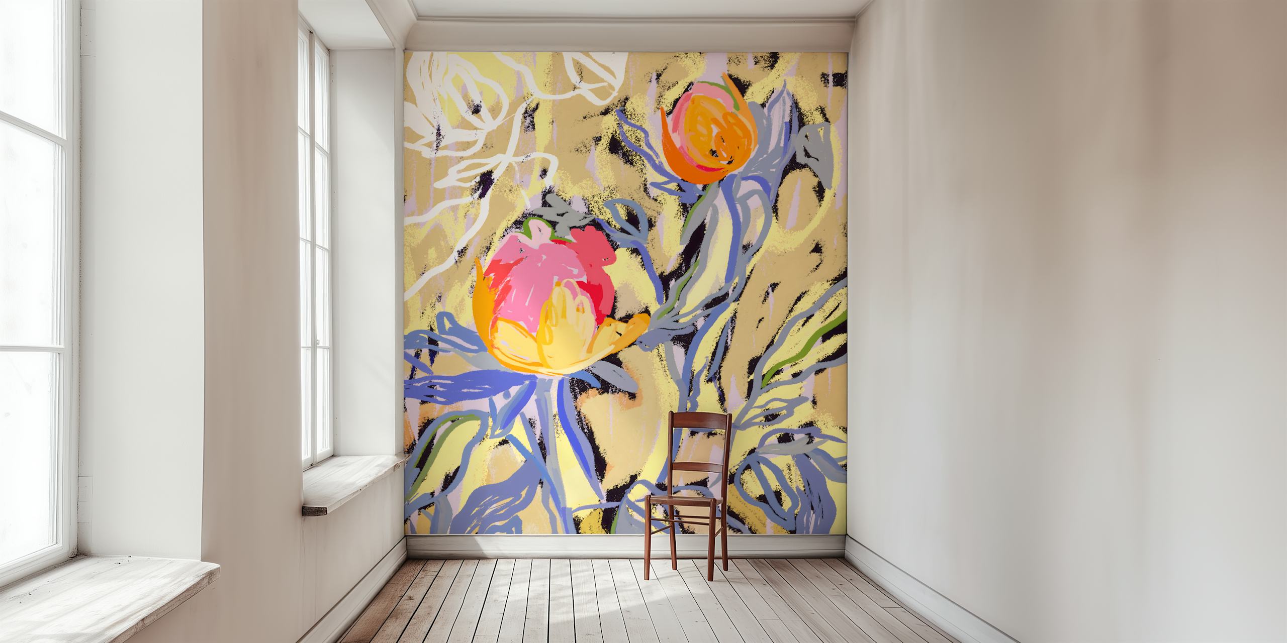 Blooms in The Butter Forest tapet i et rom