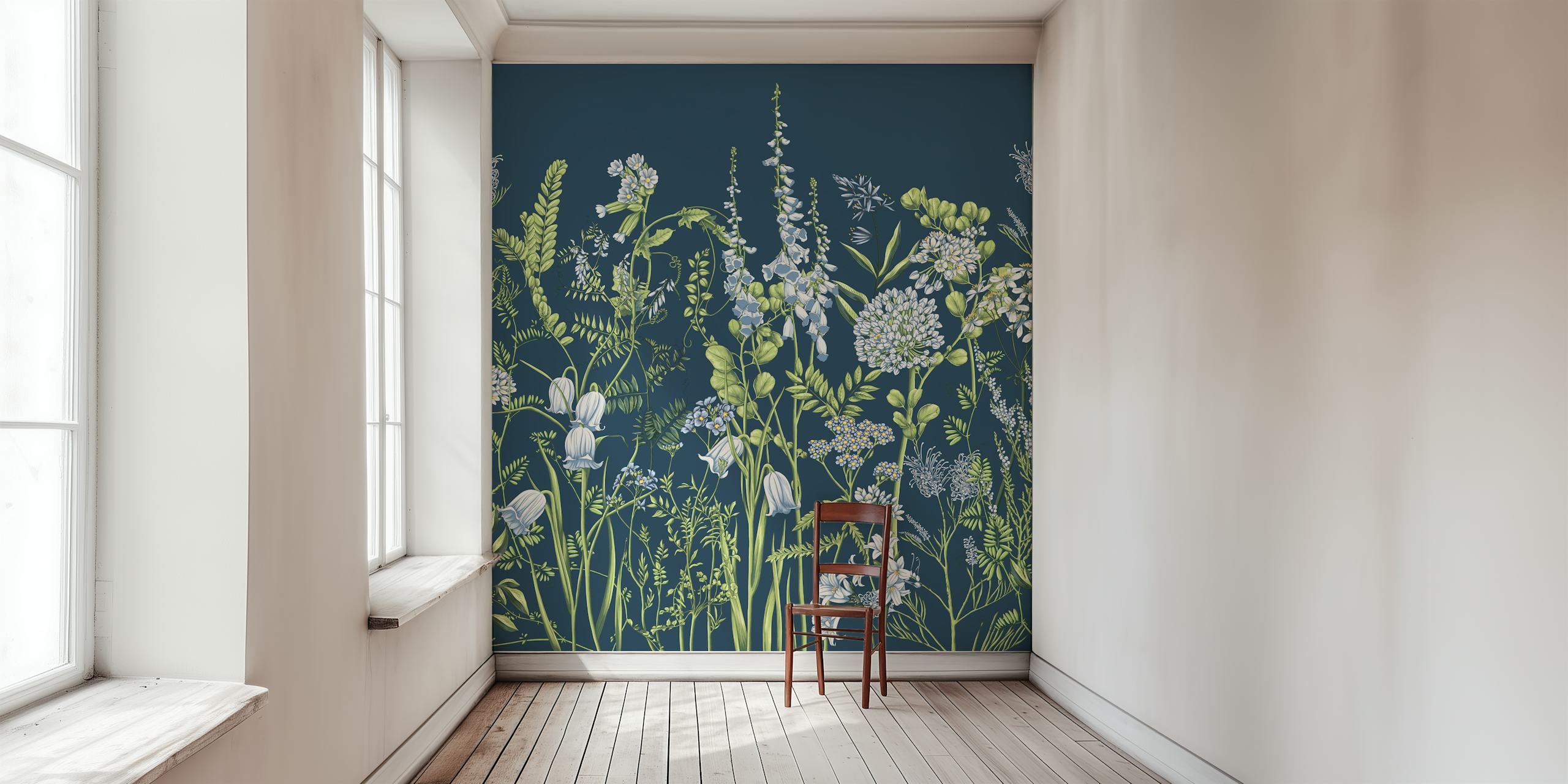 Botany 10 cvjetni wallpaper u sobi