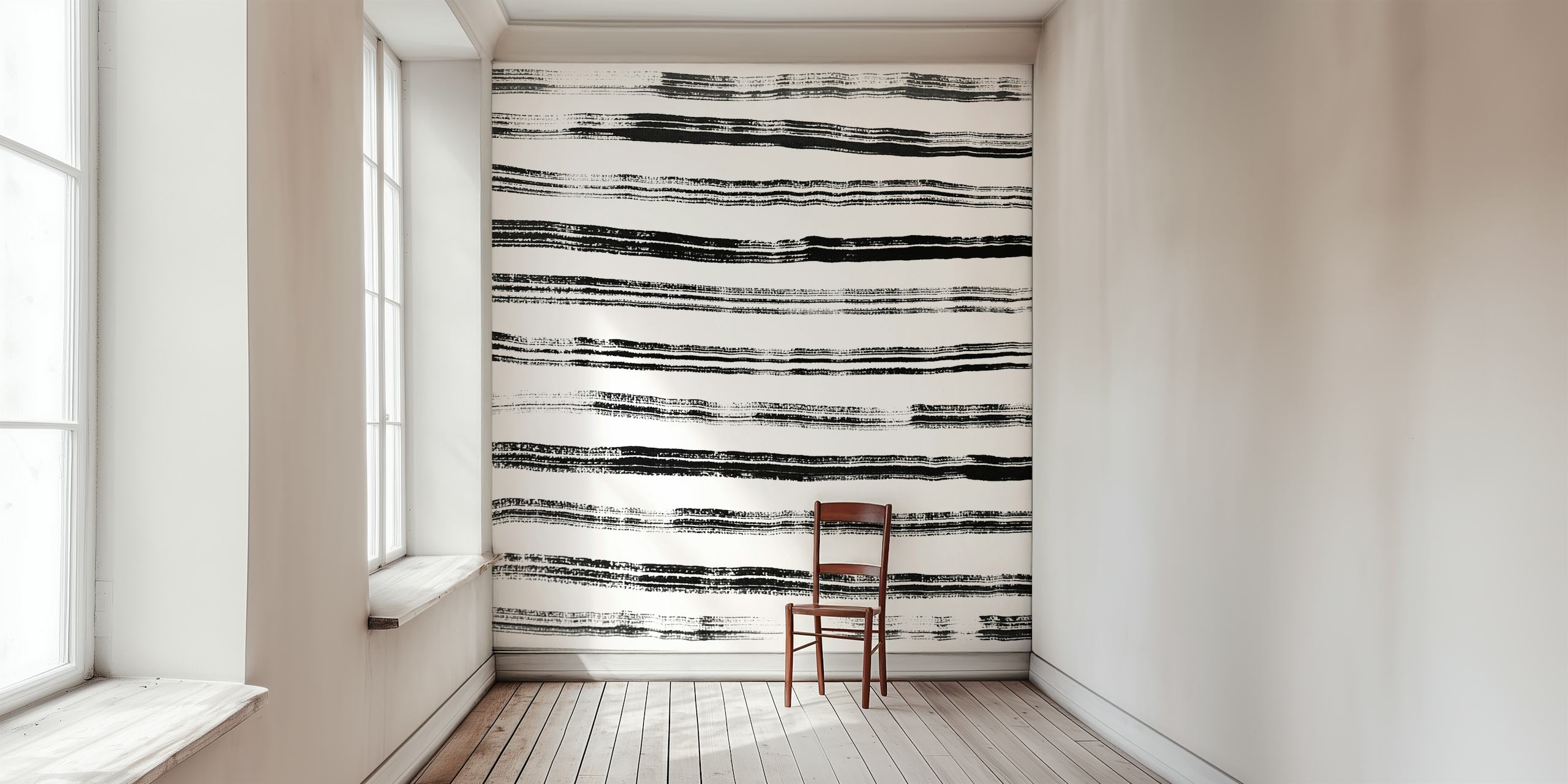 Czarno-biała fototapeta w abstrakcyjne smugi z kolekcji Borders 2