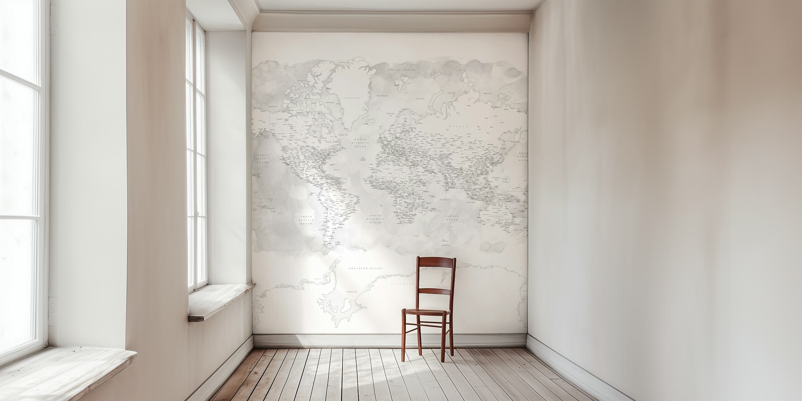 papel tapiz World map Xandi Antarctica
