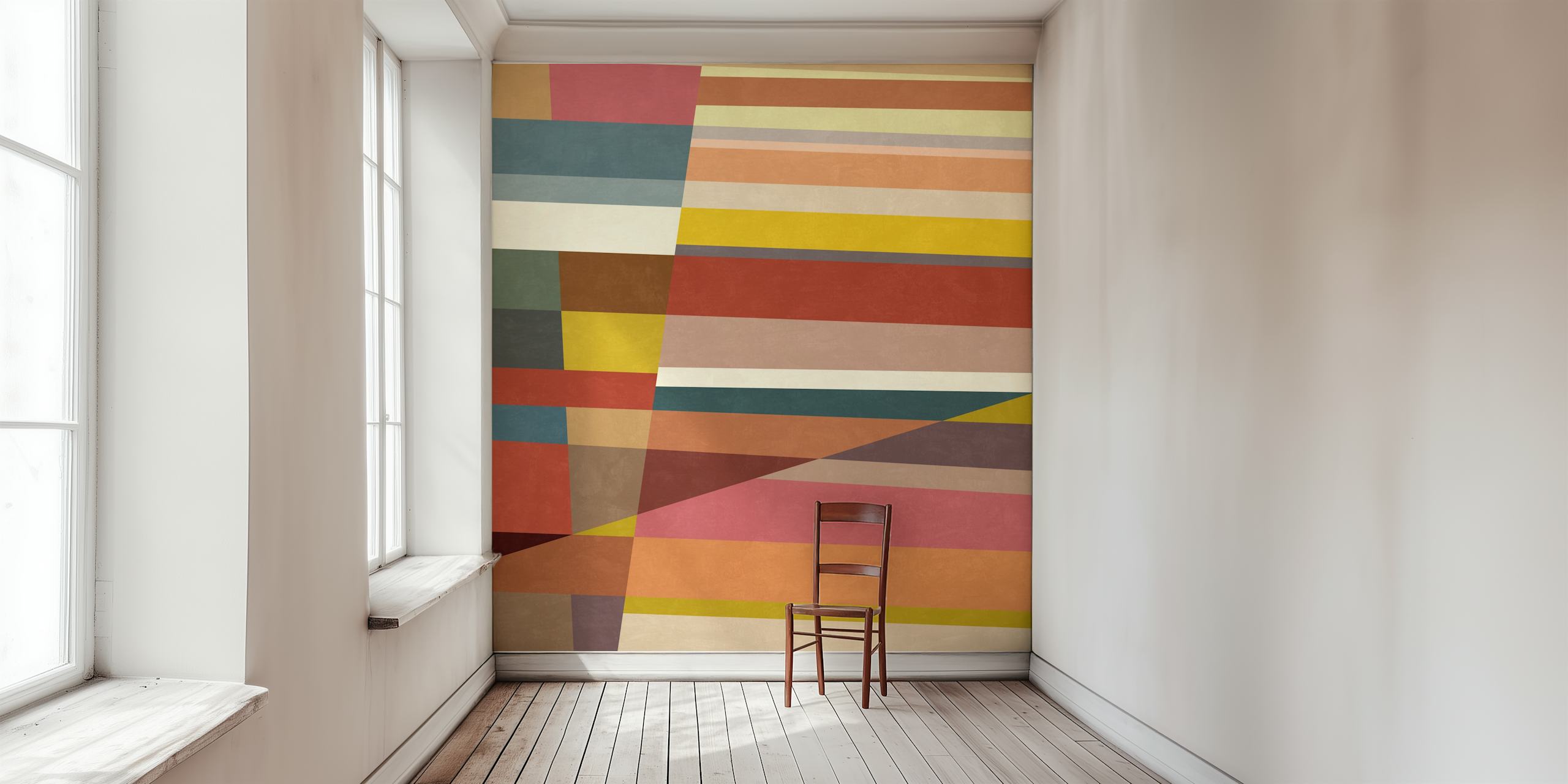 Abstract Composition 1159 wallpaper in a room