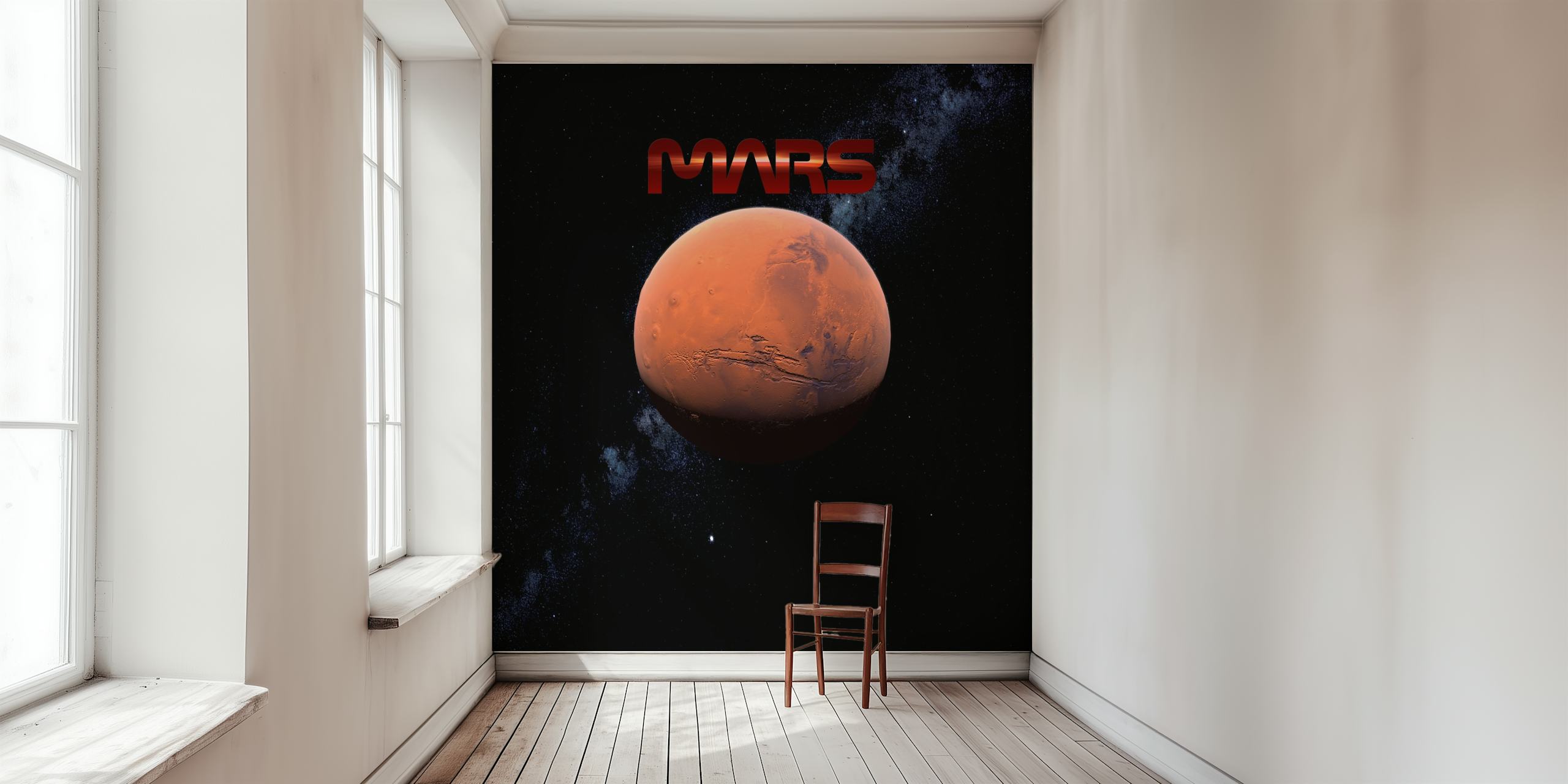 Carta da parati Mars mostrata in una stanza