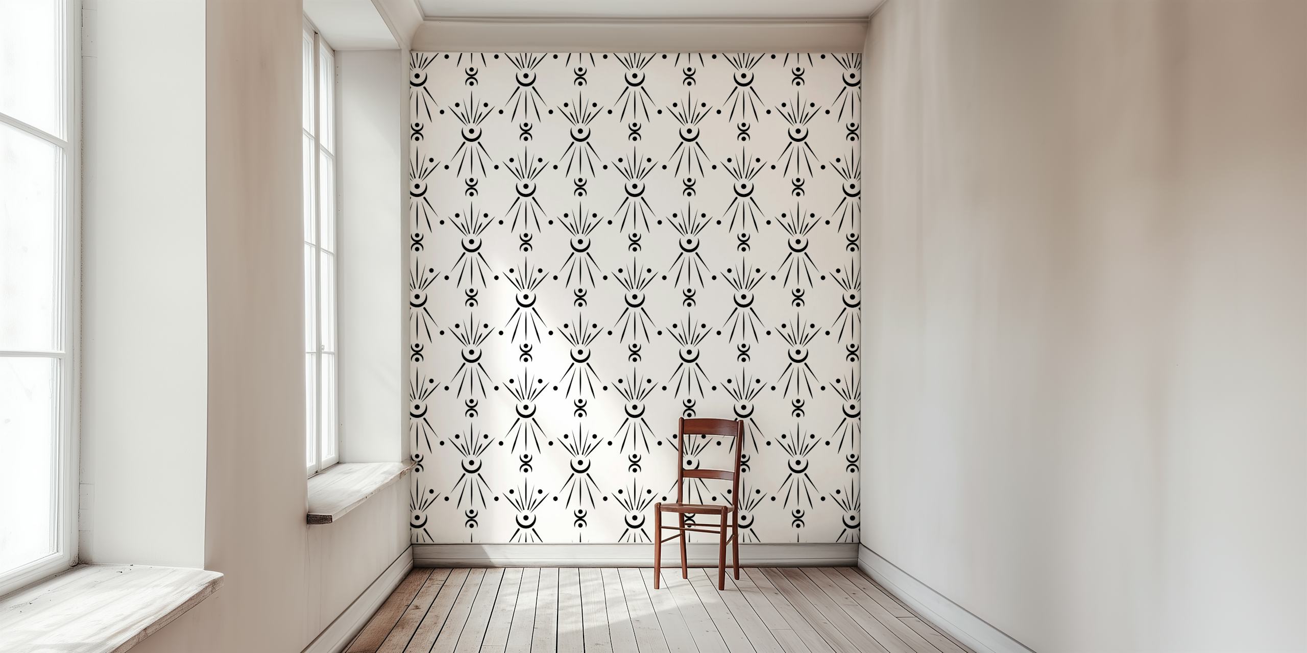 Papel de parede Pure Reflection em um quarto moderno
