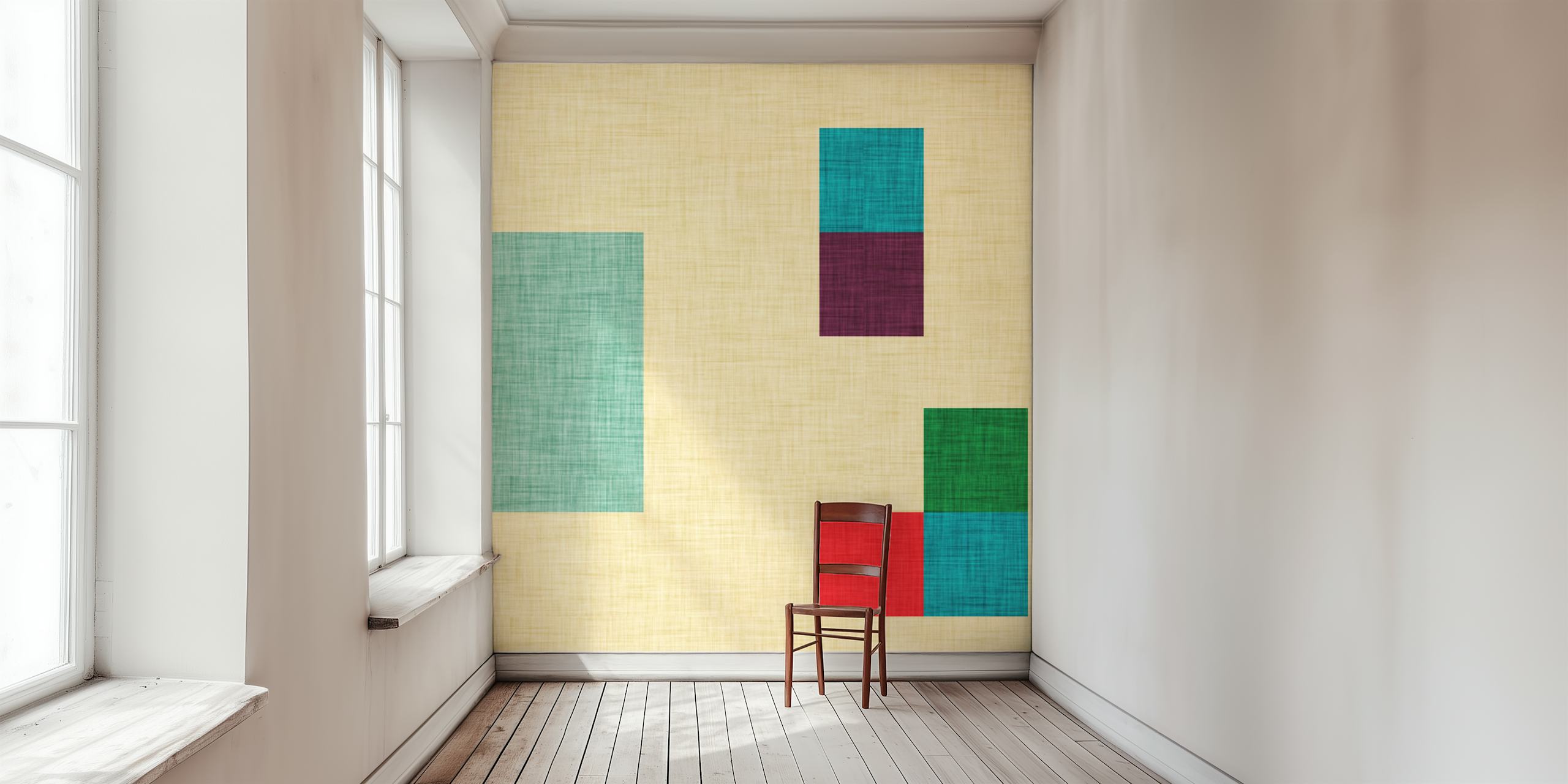 Bold Minimalism Tapete in einem Raum dargestellt